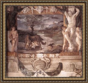 Telling Stories Framed Paintings - TThe Stories of Jason [detail 1] by Lodovico Carracci